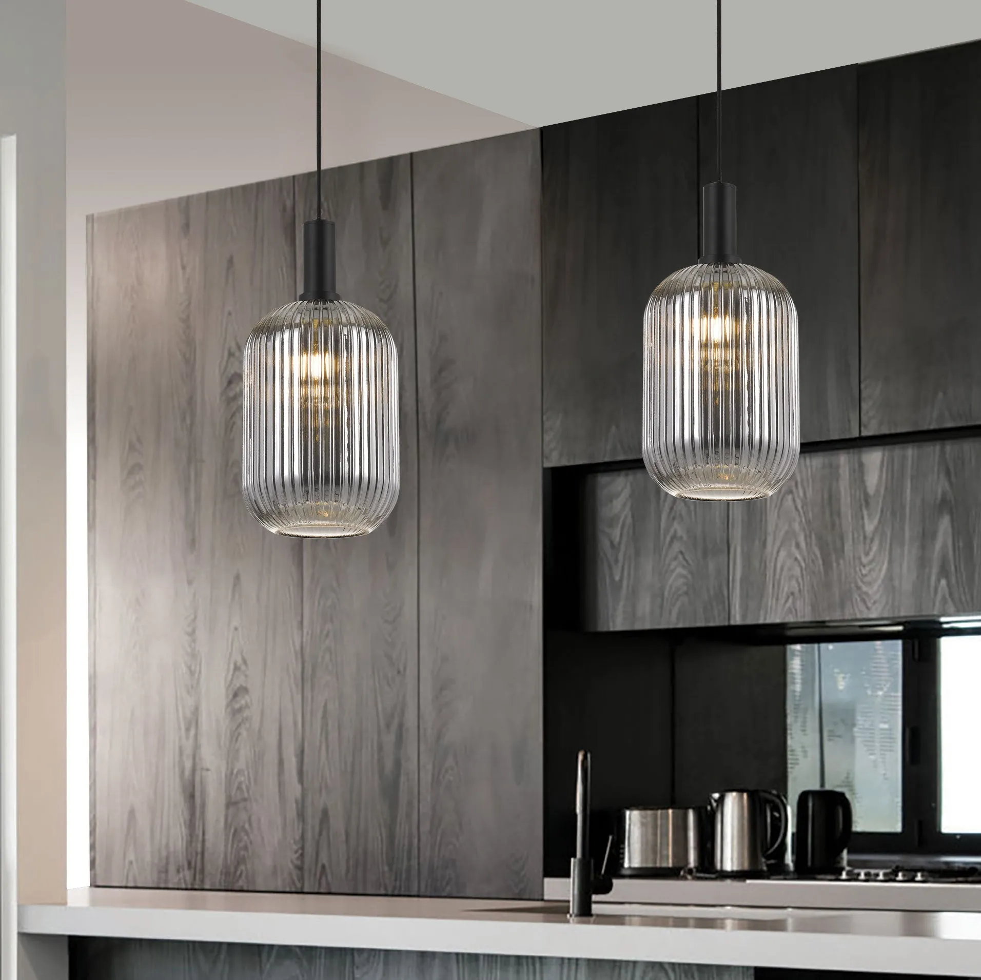 Bonura 20 Pendant Smoke and Black