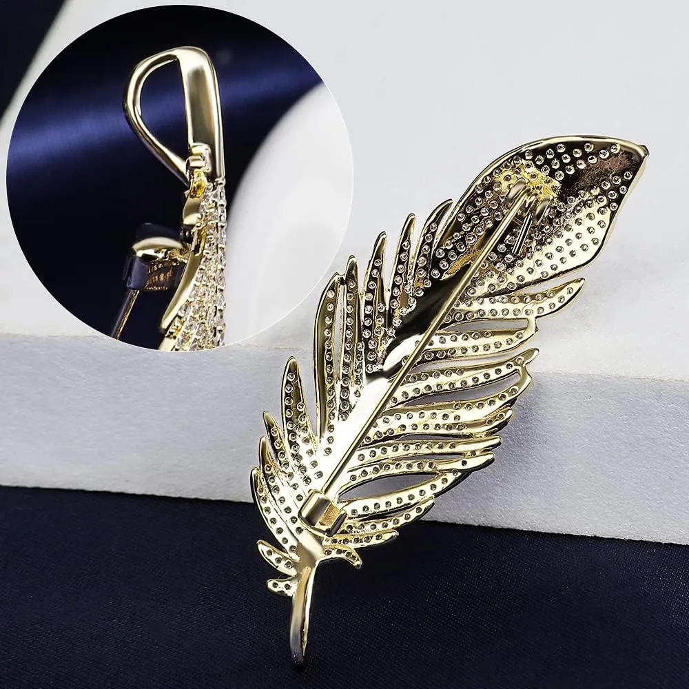 Brooches for Women Shiny Zirconia Broach Jewelry Fashion Brooch Pins Gift for Christmas Birthday Wedding