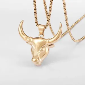 Bull's Head Necklace
