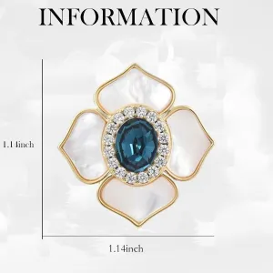 Camellia Brooch White Camellia Brooch Women's Accessories Camellia Jewelry for Women Camellia Lapel Pin Flower Brooch Pin