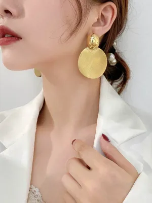 Chicmy-Geometric Solid Color Earrings Accessories