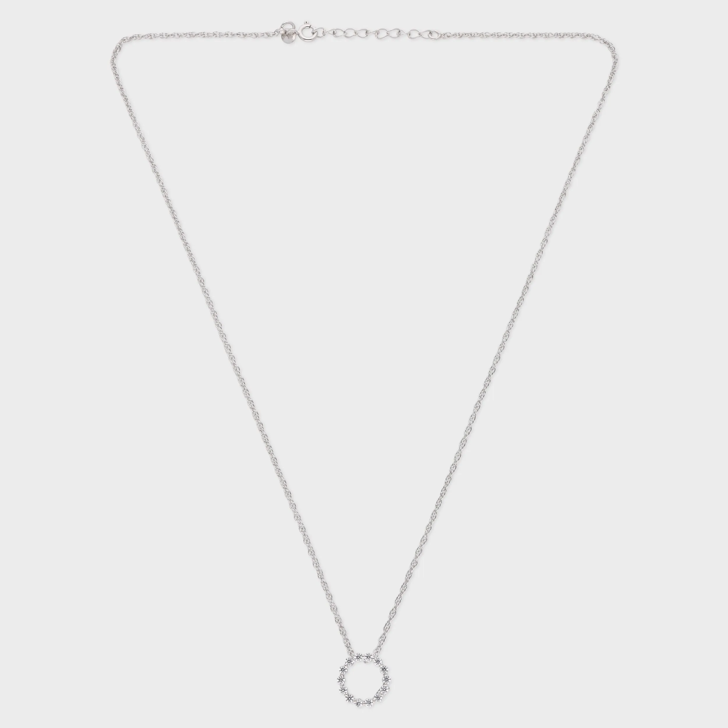 Circle of Brilliance Pendant Necklace in Sterling Silver | SKU : 0003579428, 0021424489, 0021424496