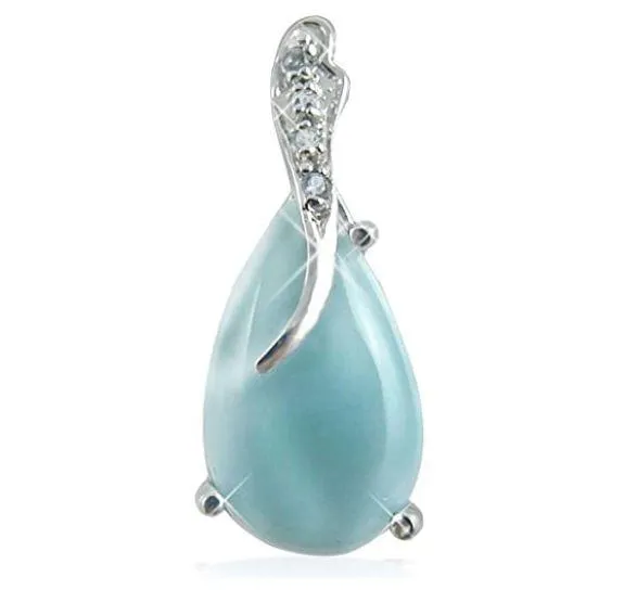 Classic Caribbean Larimar and Sky Blue Topaz Jewelry Set