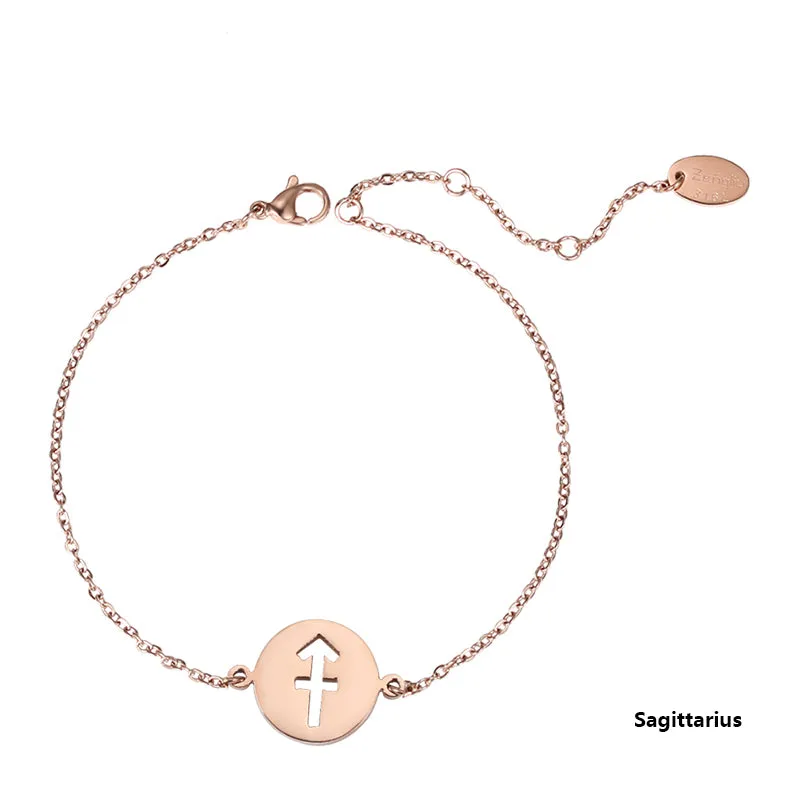 Constellation Anklet Unique Gold Plated Titanium Steel Jewelry Accessories Gift for Women
