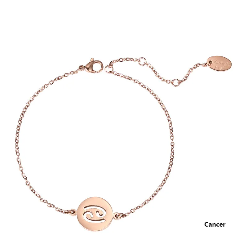 Constellation Anklet Unique Gold Plated Titanium Steel Jewelry Accessories Gift for Women