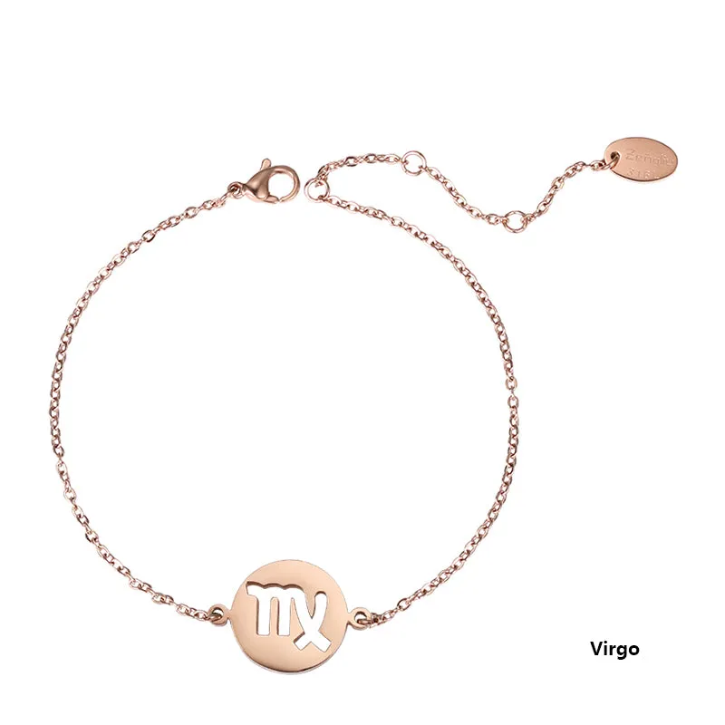 Constellation Anklet Unique Gold Plated Titanium Steel Jewelry Accessories Gift for Women