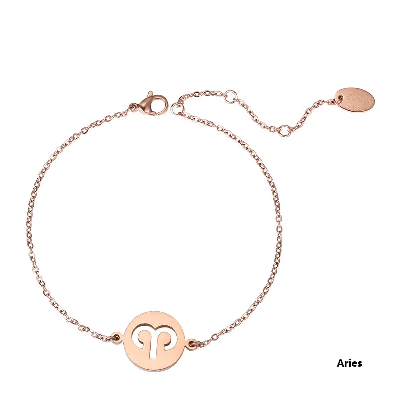 Constellation Anklet Unique Gold Plated Titanium Steel Jewelry Accessories Gift for Women