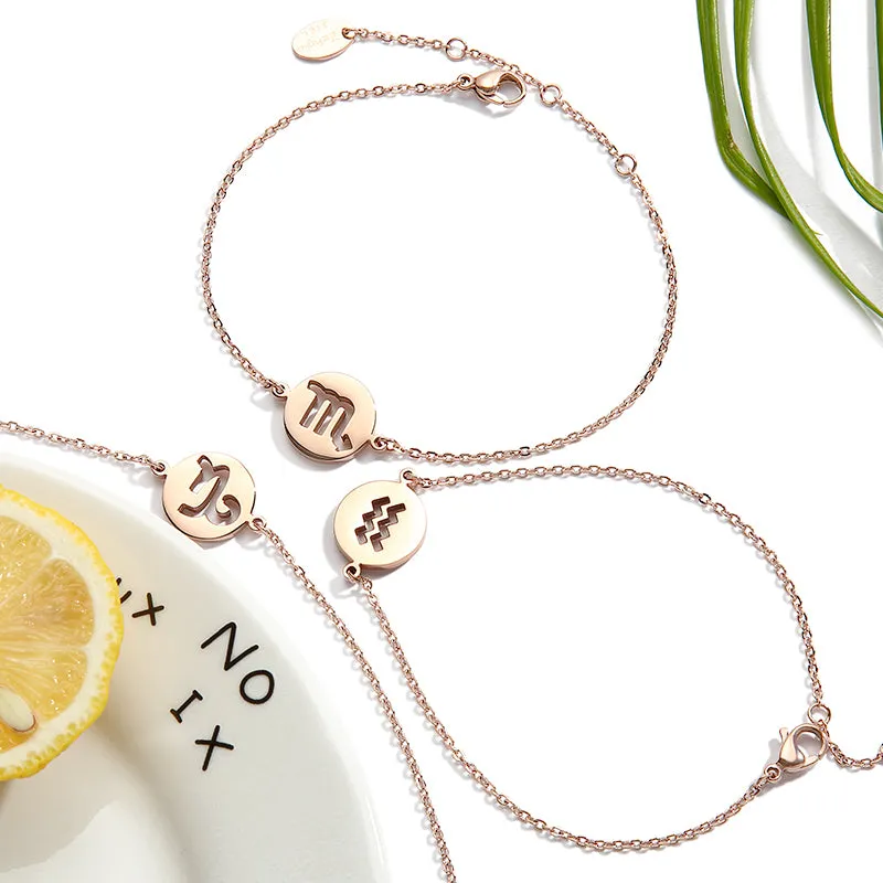 Constellation Anklet Unique Gold Plated Titanium Steel Jewelry Accessories Gift for Women