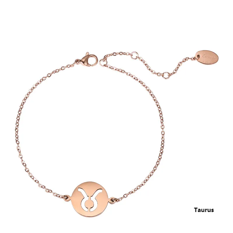 Constellation Anklet Unique Gold Plated Titanium Steel Jewelry Accessories Gift for Women