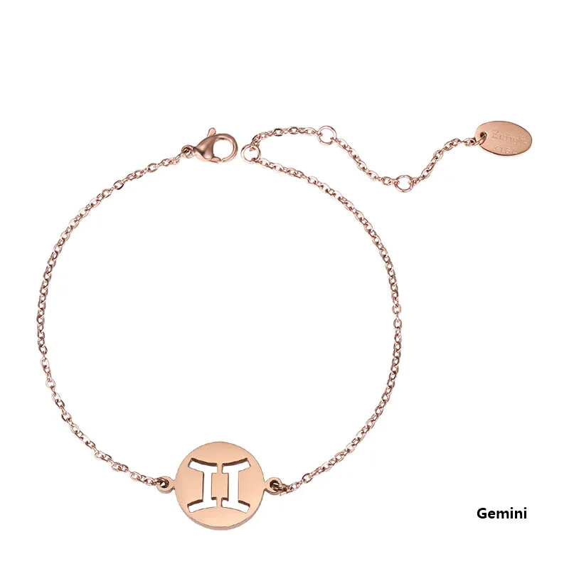 Constellation Anklet Unique Gold Plated Titanium Steel Jewelry Accessories Gift for Women