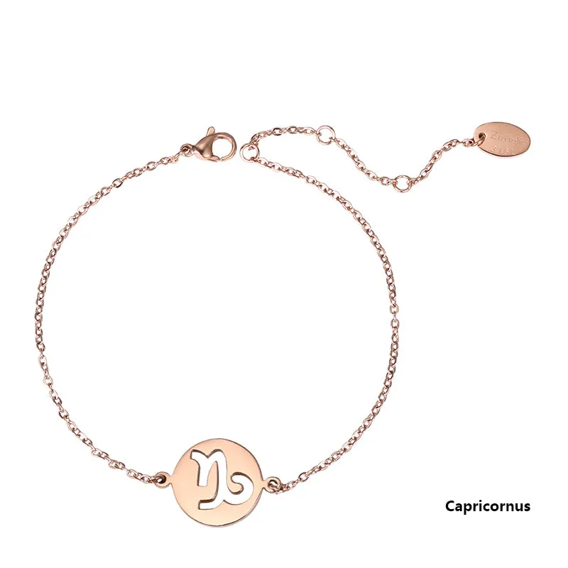 Constellation Anklet Unique Gold Plated Titanium Steel Jewelry Accessories Gift for Women