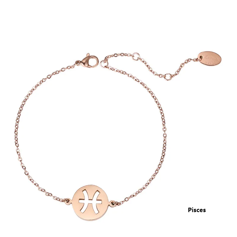 Constellation Anklet Unique Gold Plated Titanium Steel Jewelry Accessories Gift for Women