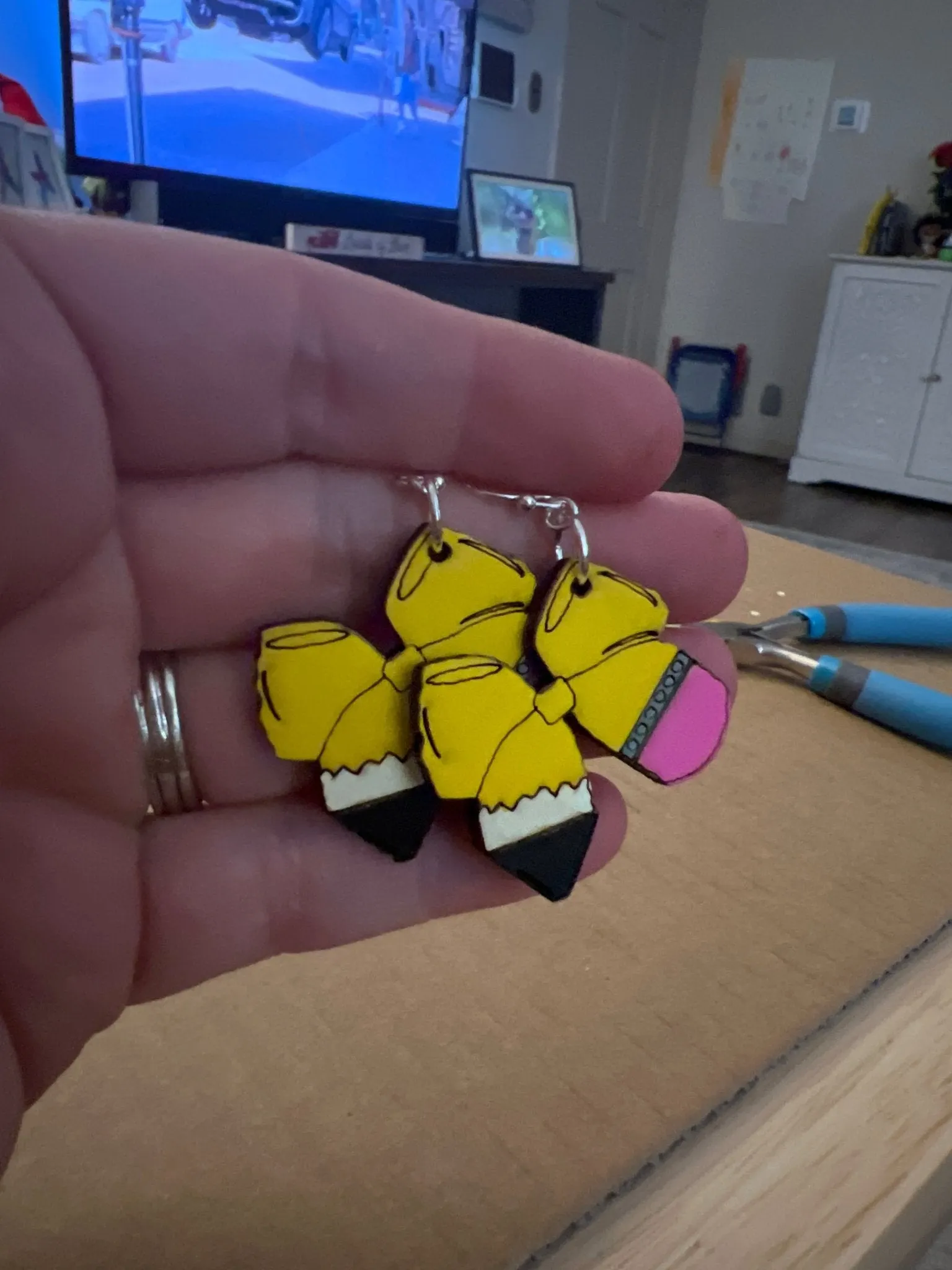 Coquette Pencil Earrings