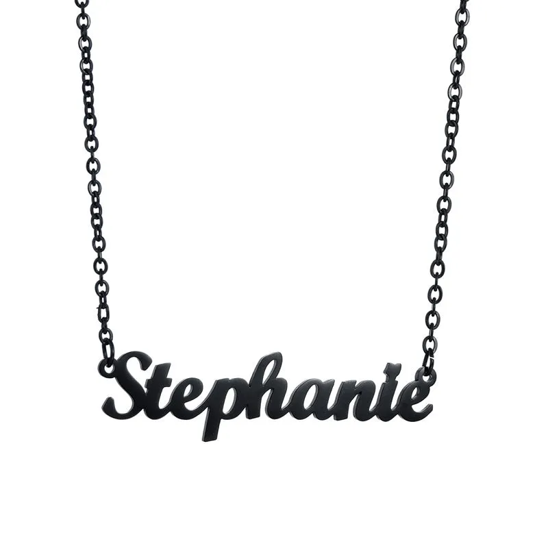 Custom Name Necklace Personalized, Customized Nameplate Necklace Dainty Jewelry Gift for Women, Men