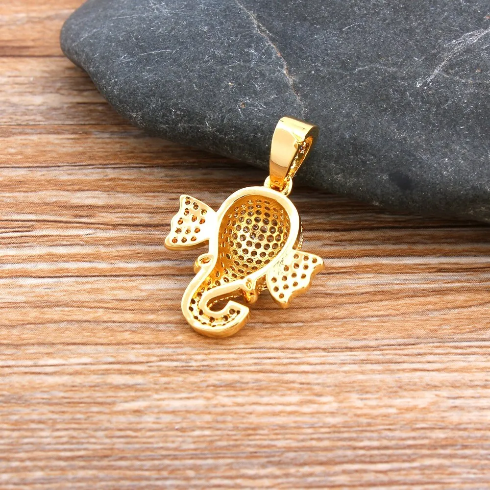 Cute Copper Elephant Necklaces