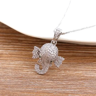 Cute Copper Elephant Necklaces