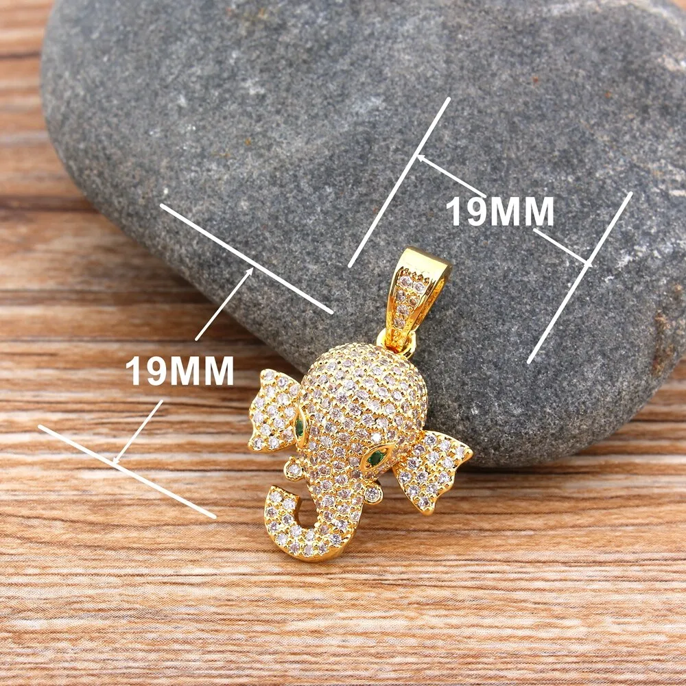 Cute Copper Elephant Necklaces
