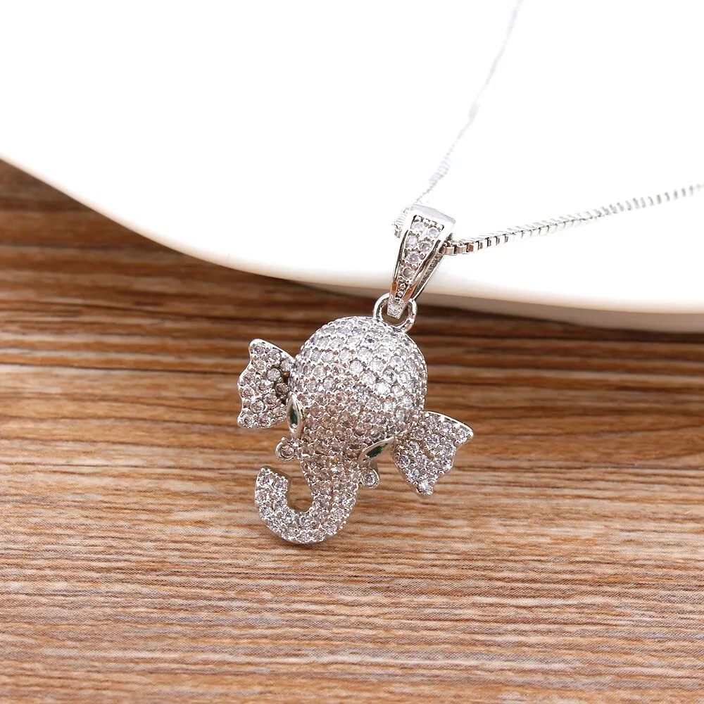 Cute Copper Elephant Necklaces