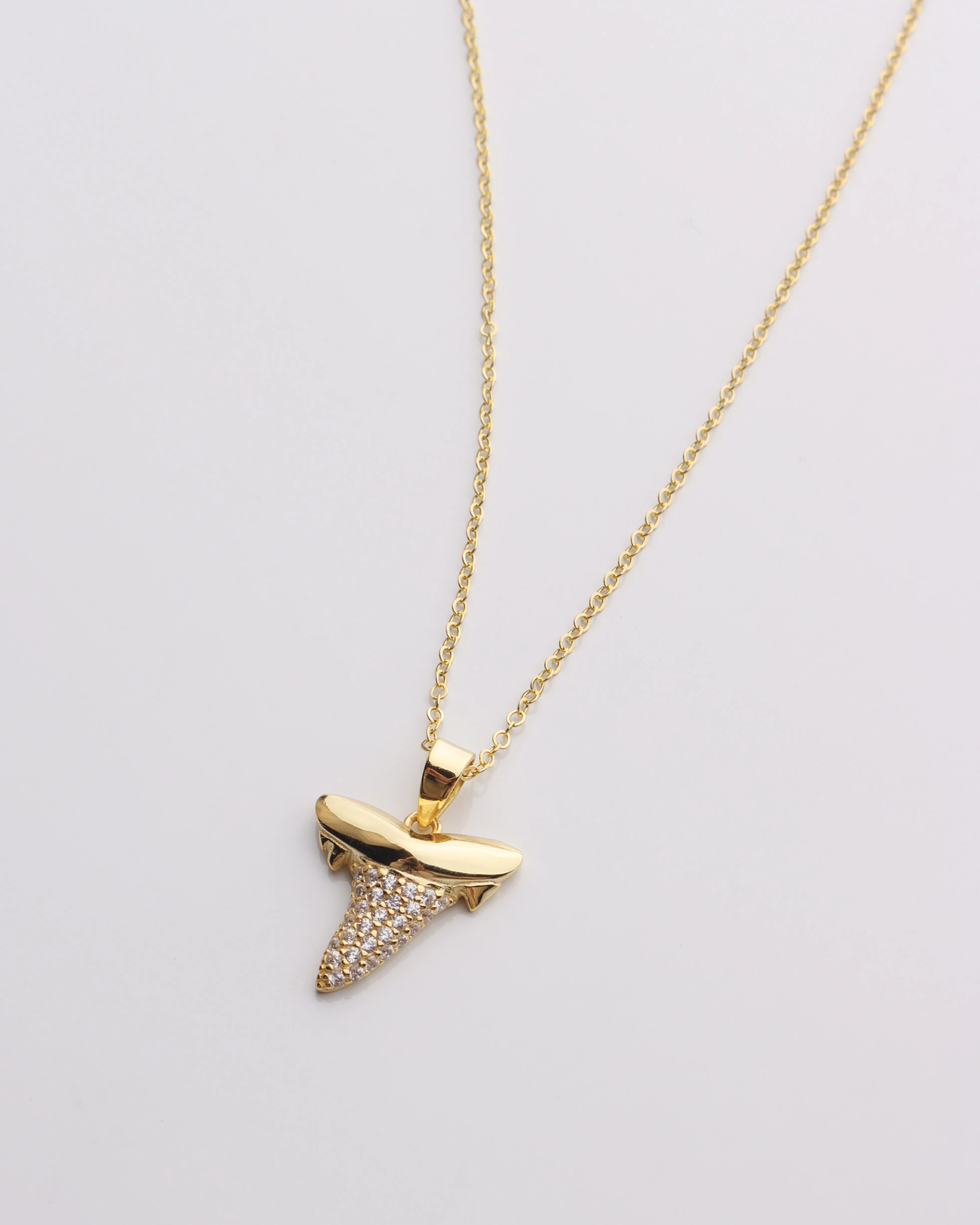 CZ Medium Shark Tooth