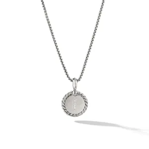 David Yurman I Initial Charm with Pave Diamonds