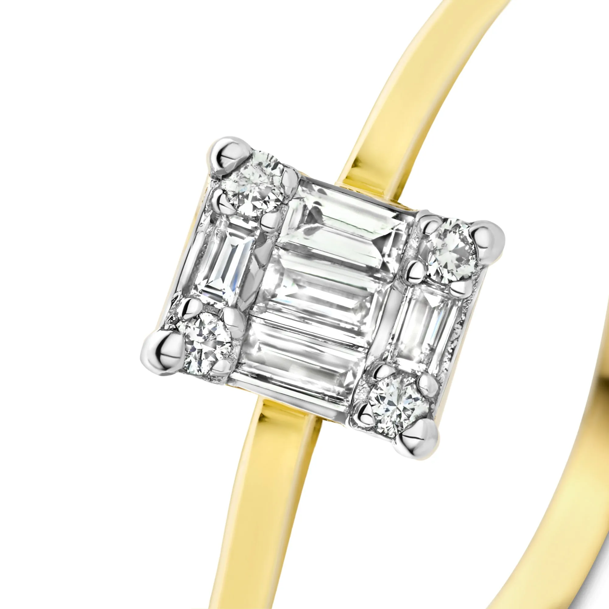 De la Paix Maxime 14 karat gold ring with diamond 0.10 carat
