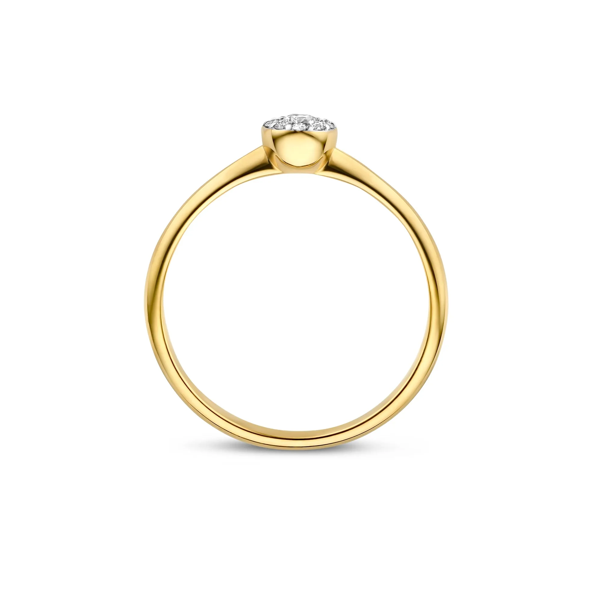 De la Paix Viviane 14 karat gold ring with diamond 0.06 carat