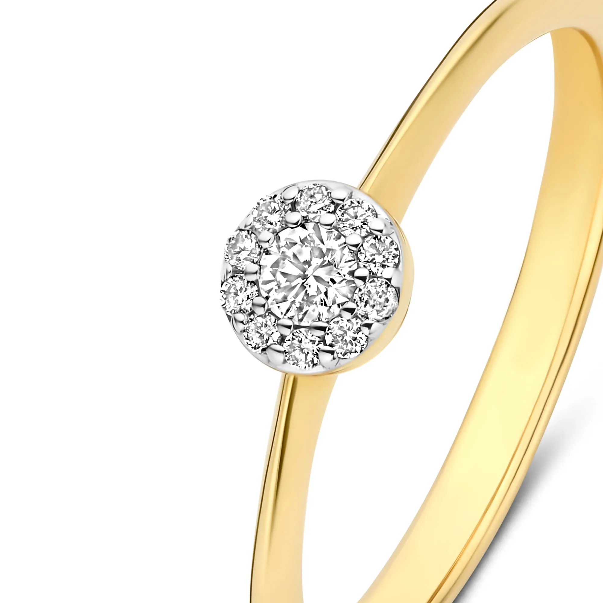 De la Paix Viviane 14 karat gold ring with diamond 0.06 carat