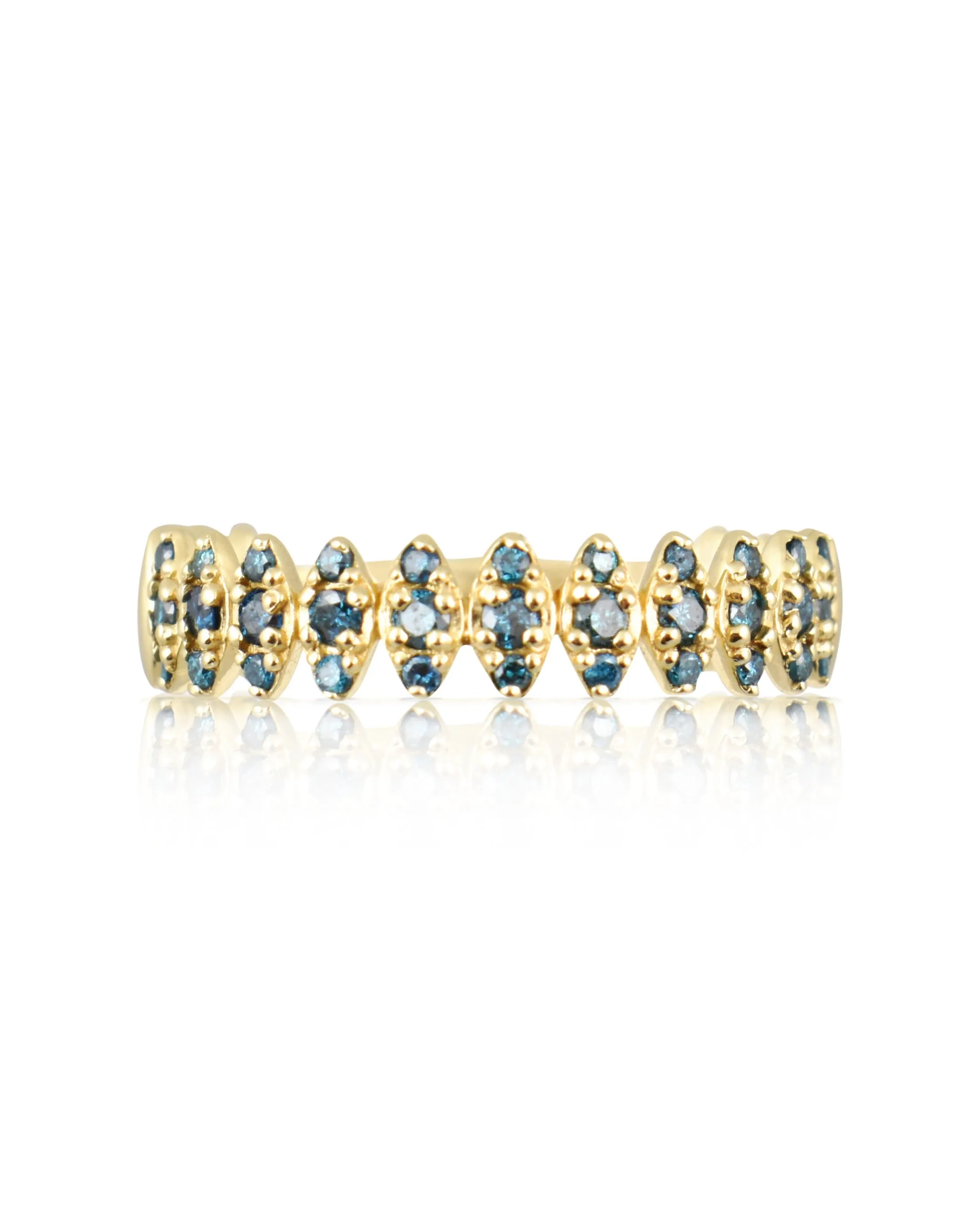 Diamond 14K Zig-Zag Ring