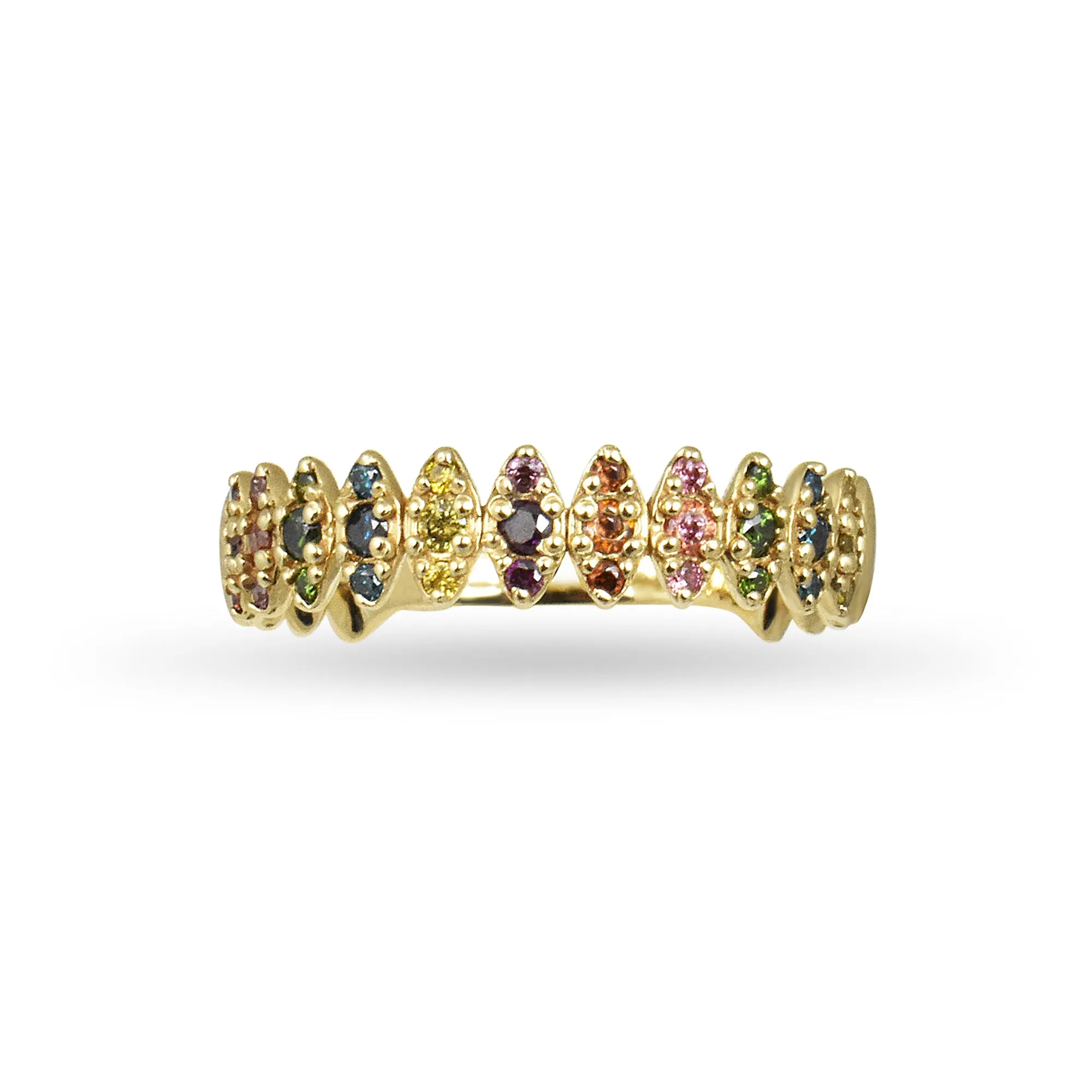Diamond 14K Zig-Zag Ring