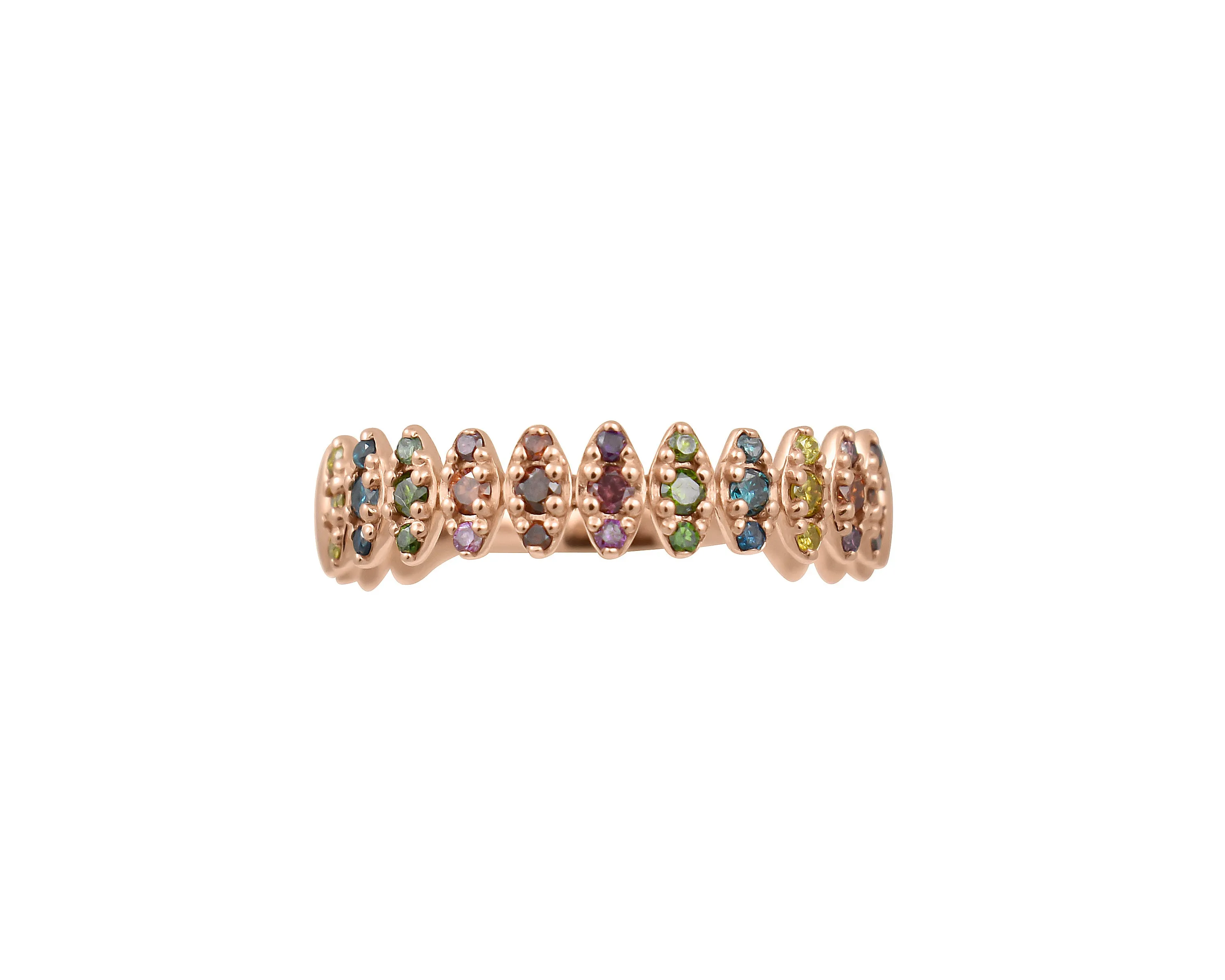 Diamond 14K Zig-Zag Ring