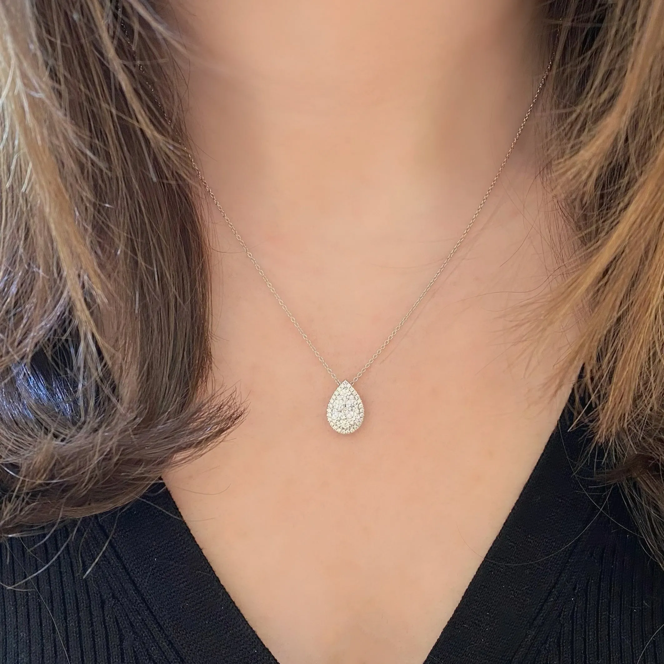 Diamond Teardrop Pendant