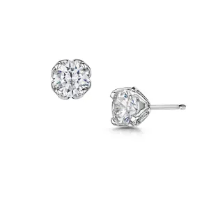 Dianna Stud Earrings - Rhodium