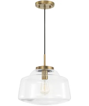 Dillon 1-Light Pendant Aged Brass