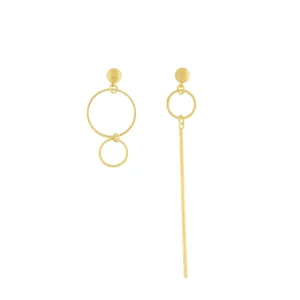 DNSK - Theia Asymmetrical Ring Earring Gold