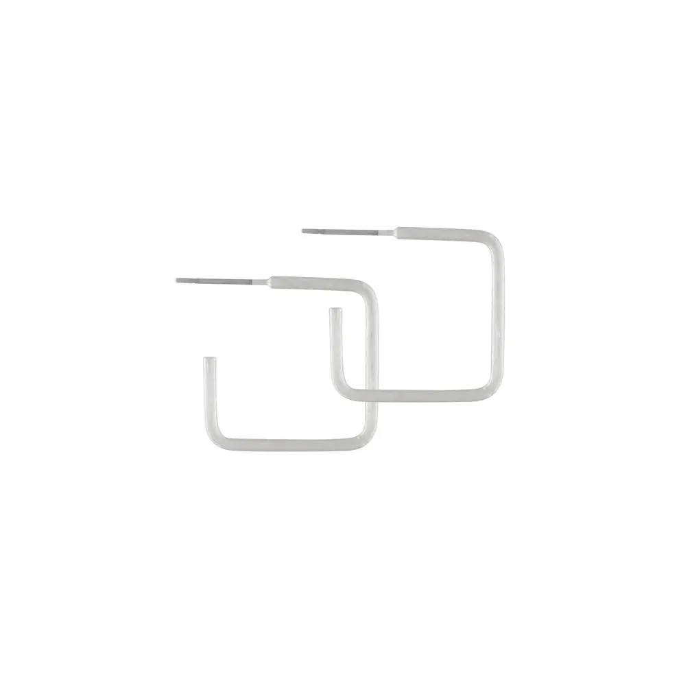 DNSK - Vanity Square Earrings Silver