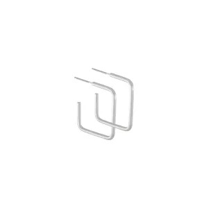 DNSK - Vanity Square Earrings Silver