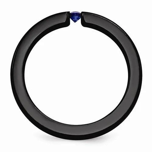 Edward Mirell Black Ti Sapphire & Blue Anodized - 4mm