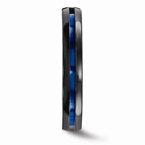 Edward Mirell Black Ti Sapphire & Blue Anodized - 4mm