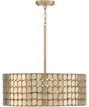Eliana 4-Light Pendant Champagne Brass
