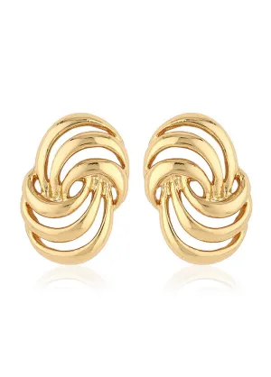 Estele 24Kt Gold Plated Designer Stylish Earrings for Women
