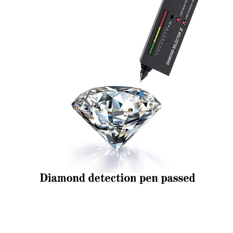 Excellent Cut VVS1 Diamond D Color 1 ct Moissanite Ring