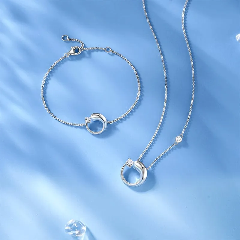 FANCIME "Lover's Drop"  Sterling Silver Necklace