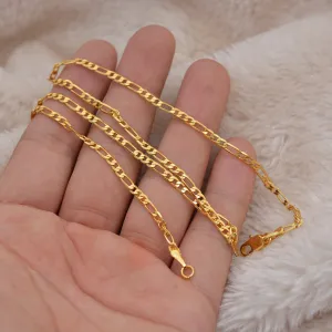 Fashion Link Chain For Men/Women Copper Gold Colour Classic Chains Ethnic Jewelrys Gifts