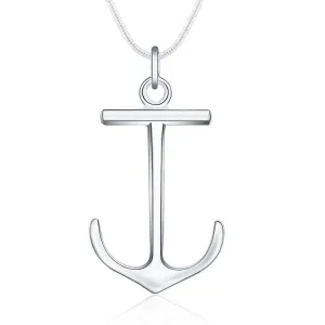 Fashion Silver Plated Charms Anchors Pendant Necklace