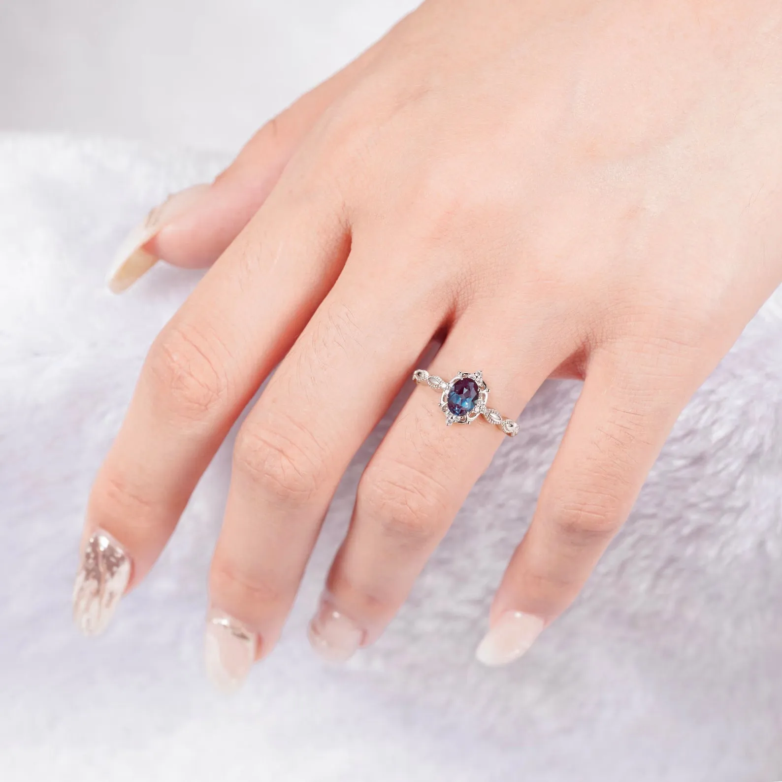 Fia Gemstone Ring Sterling Silver