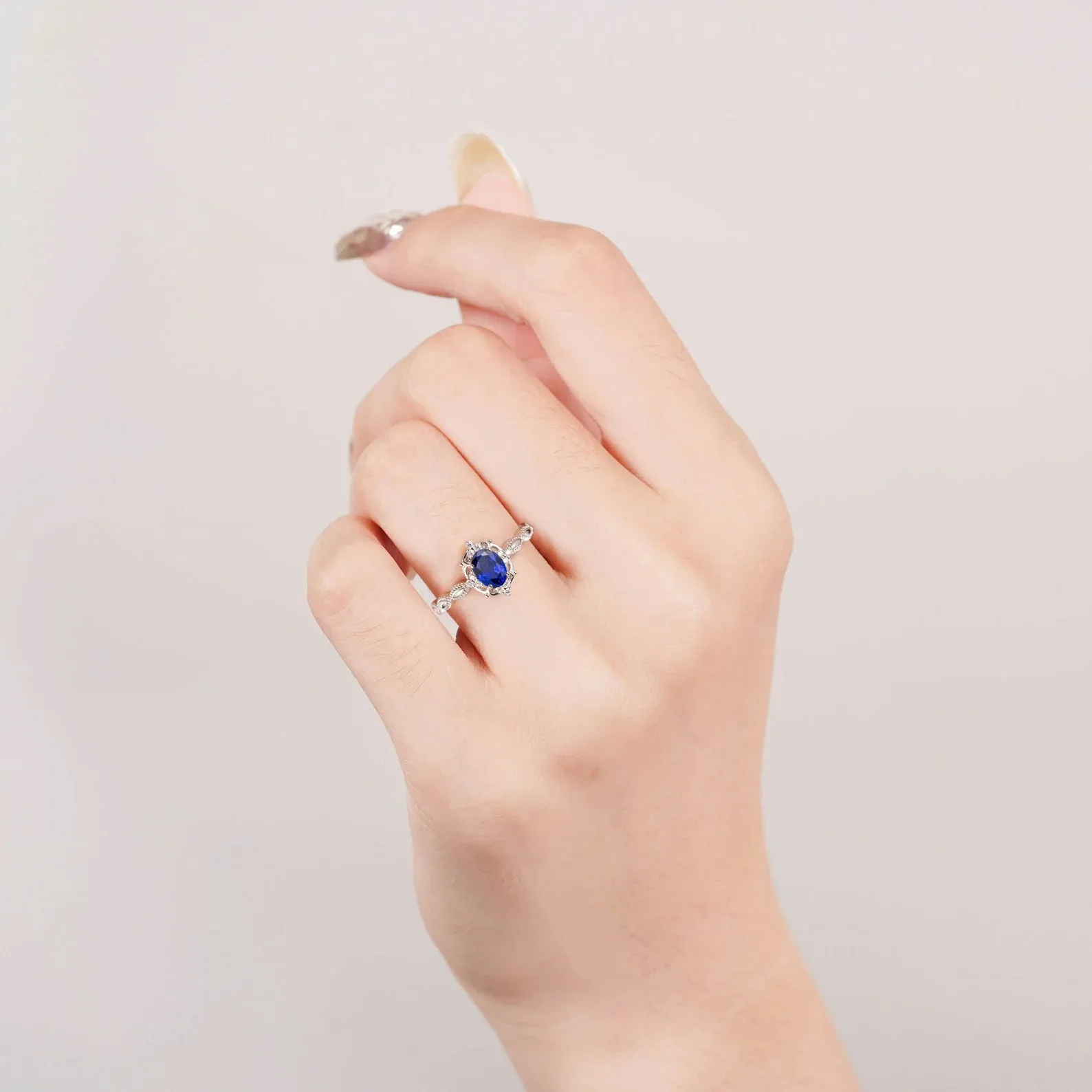 Fia Gemstone Ring Sterling Silver