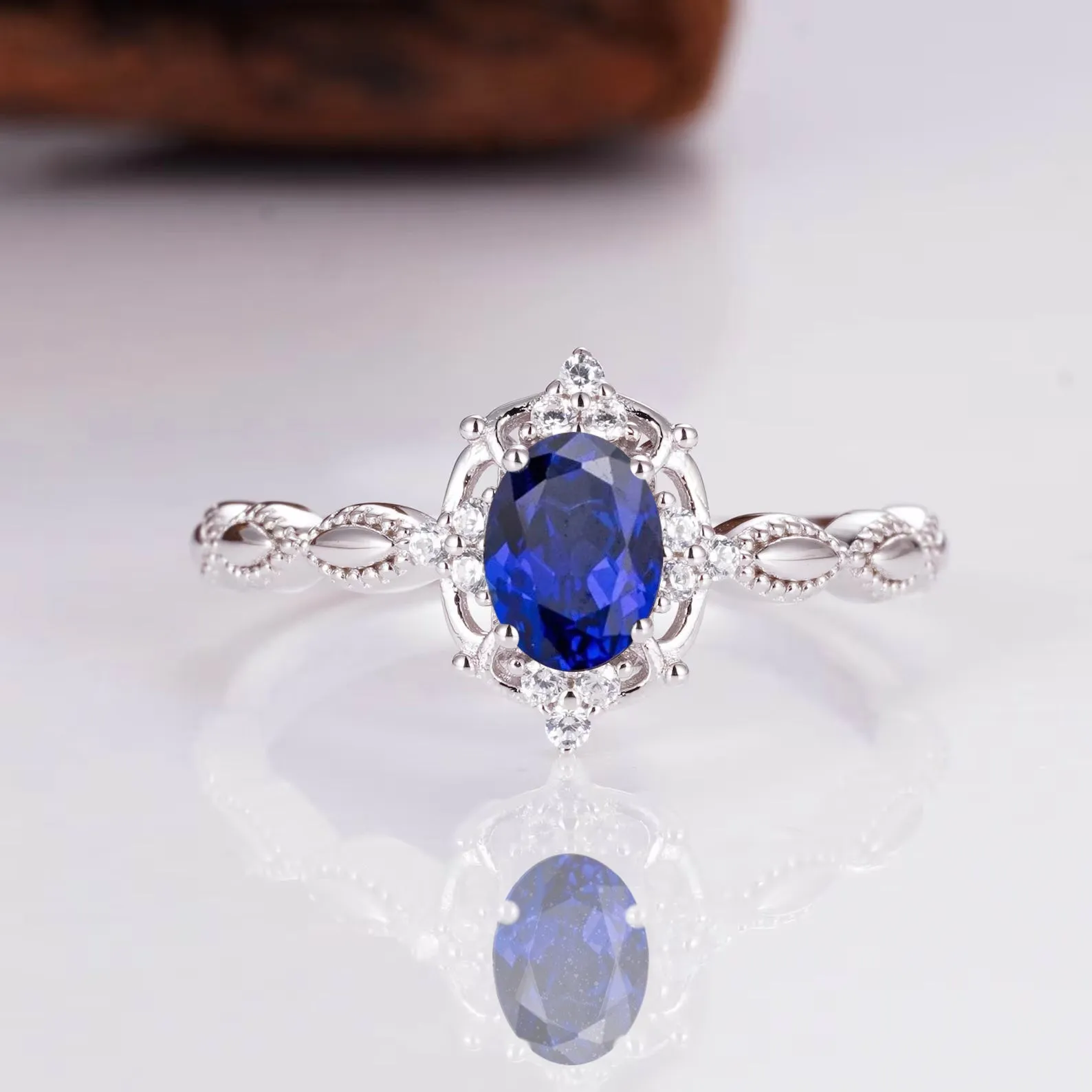 Fia Gemstone Ring Sterling Silver