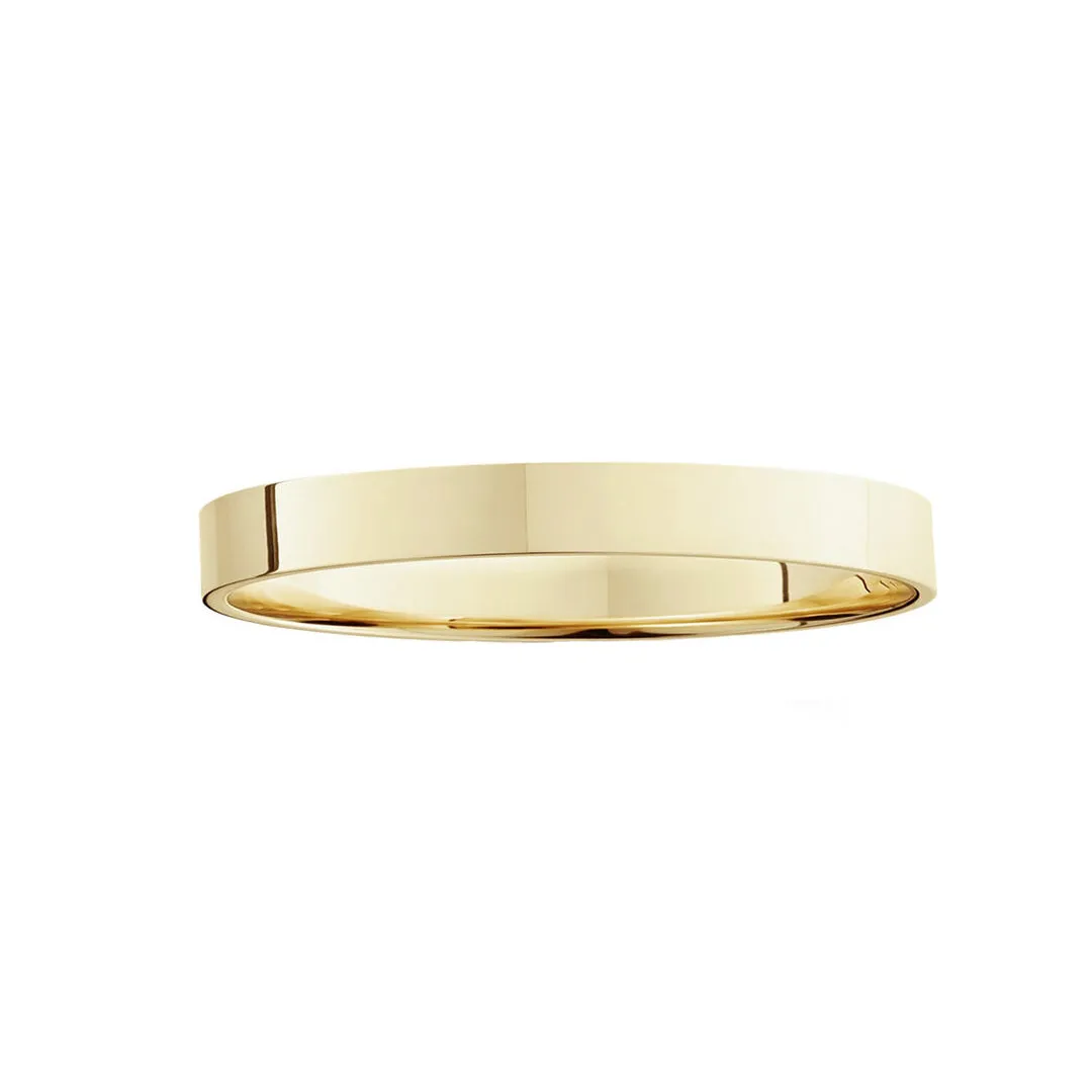 Flat Gold Square Ring