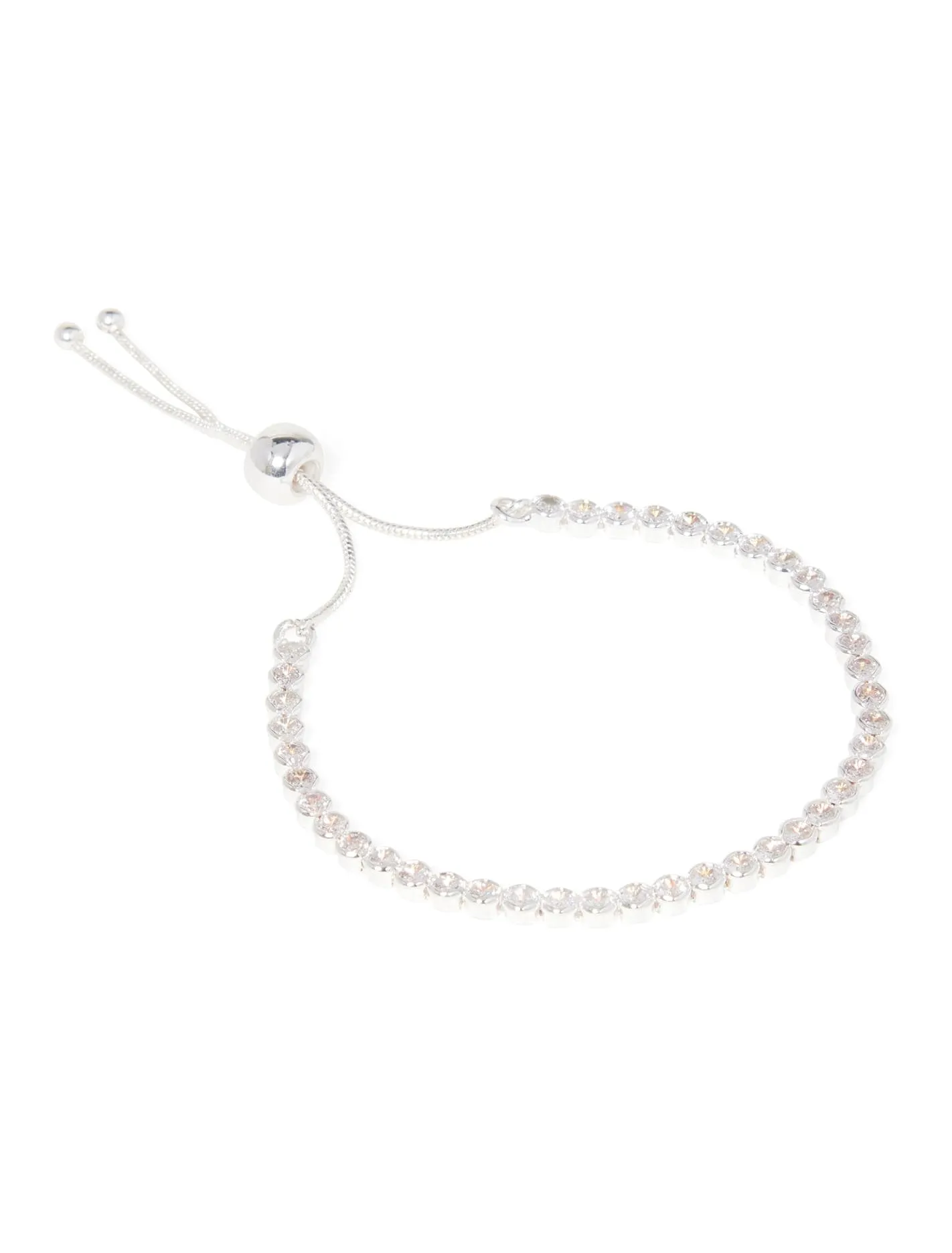 Francine CZ Cup Chain Adjustable Bracelet