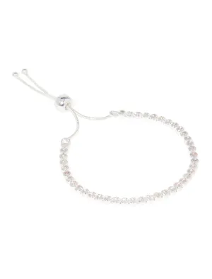 Francine CZ Cup Chain Adjustable Bracelet